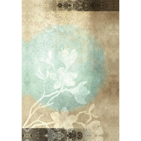 Paradise Moon XV Black Modern Wood Framed Art Print with Double Matting by Emery, Kristin