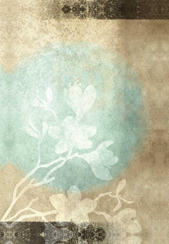 Paradise Moon XV White Modern Wood Framed Art Print with Double Matting by Emery, Kristin