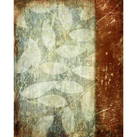 Rustic Leaves White Modern Wood Framed Art Print by Emery, Kristin