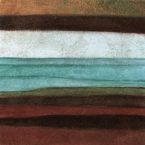 Stripes Left Black Modern Wood Framed Art Print with Double Matting by Emery, Kristin