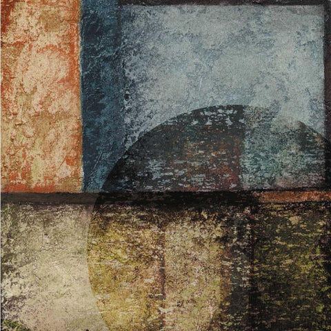 Square III White Modern Wood Framed Art Print with Double Matting by Emery, Kristin