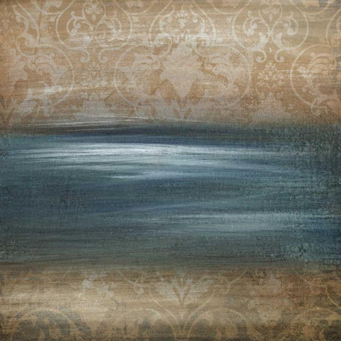 Modern Vintage I White Modern Wood Framed Art Print with Double Matting by Emery, Kristin