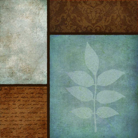 Patterns and Ferns II Black Modern Wood Framed Art Print by Emery, Kristin