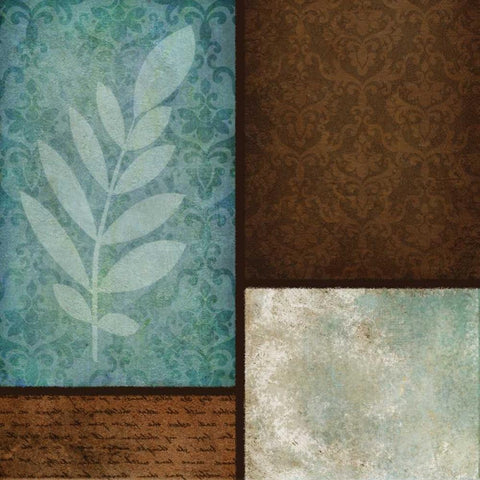 Patterns and Ferns III White Modern Wood Framed Art Print by Emery, Kristin