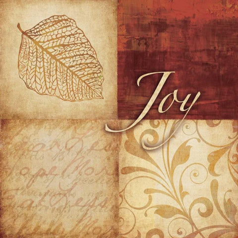 Red and Gold Joy I White Modern Wood Framed Art Print by Emery, Kristin