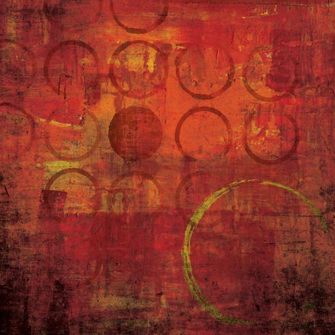 Red Hot I Black Modern Wood Framed Art Print by Emery, Kristin
