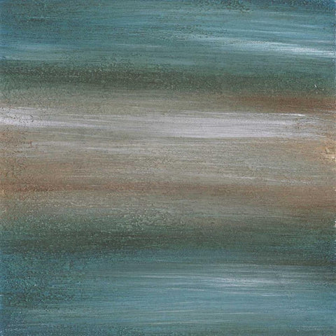 Aqua 2 Gold Ornate Wood Framed Art Print with Double Matting by Emery, Kristin