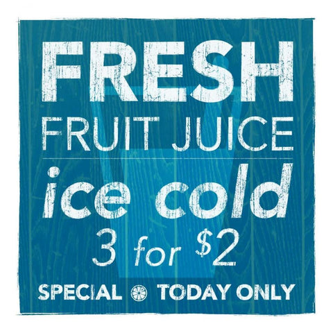 Fresh Juice White Modern Wood Framed Art Print with Double Matting by Emery, Kristin