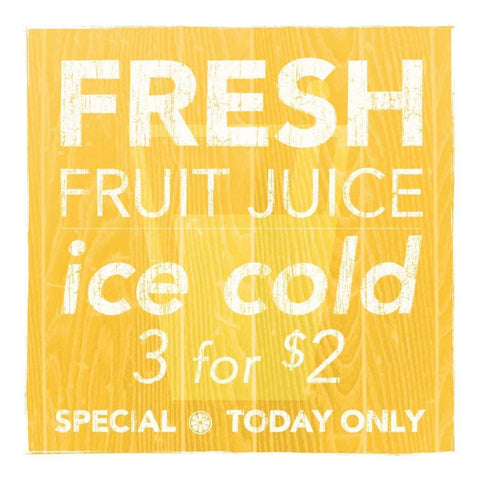 Fresh Juice Yellow Black Ornate Wood Framed Art Print with Double Matting by Emery, Kristin