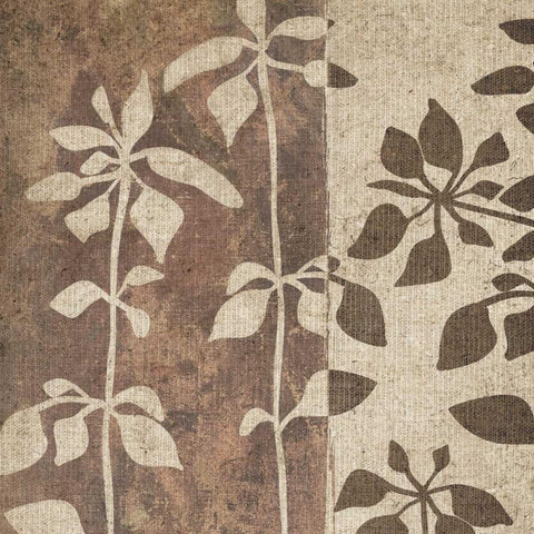 Neutral Leaves II White Modern Wood Framed Art Print by Emery, Kristin