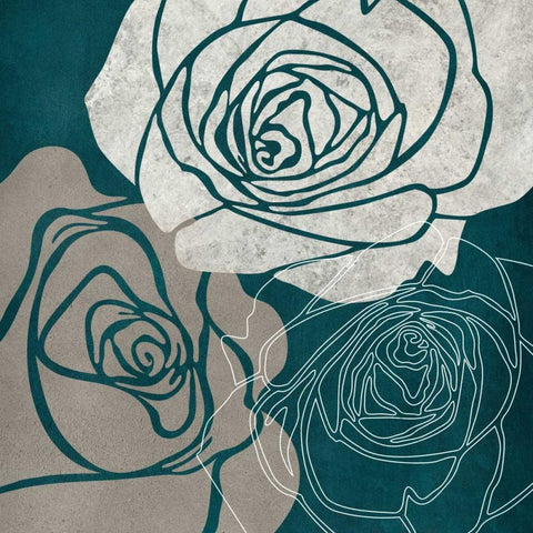 Rose IA Black Modern Wood Framed Art Print by Emery, Kristin