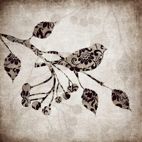 Solo Bird I Black Modern Wood Framed Art Print by Emery, Kristin