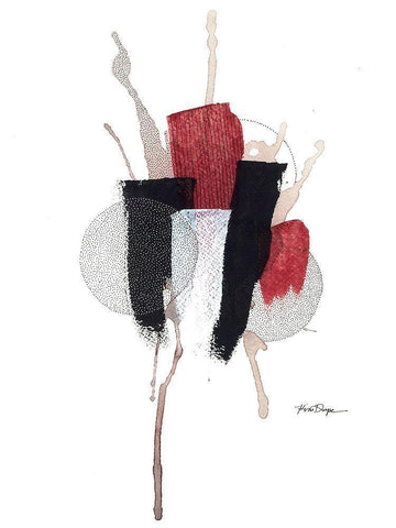 Delicious Smash 1 White Modern Wood Framed Art Print with Double Matting by Rupe, Kim