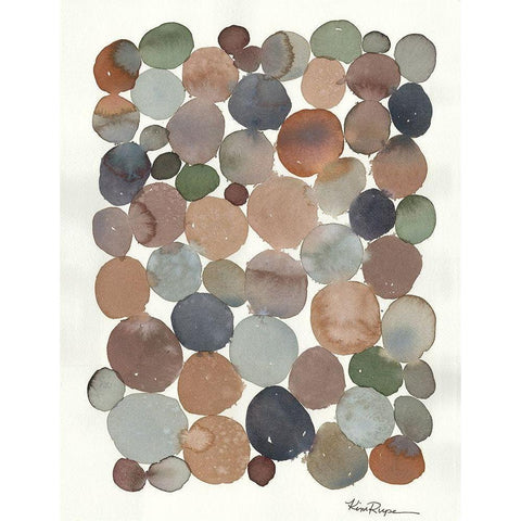 Cobblestone White Modern Wood Framed Art Print by Rupe, Kim