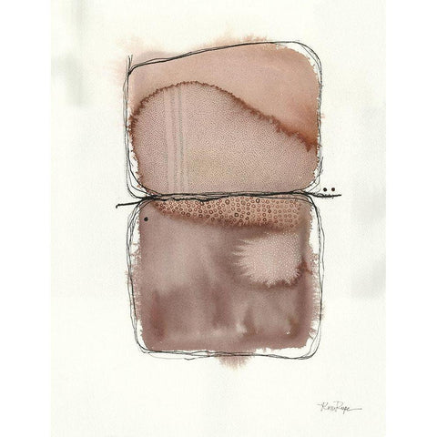 Vertical Interlock White Modern Wood Framed Art Print by Rupe, Kim