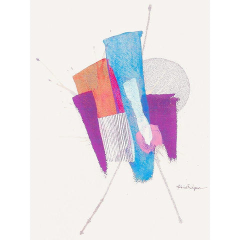 Shattered Dreams 1 Black Modern Wood Framed Art Print by Rupe, Kim