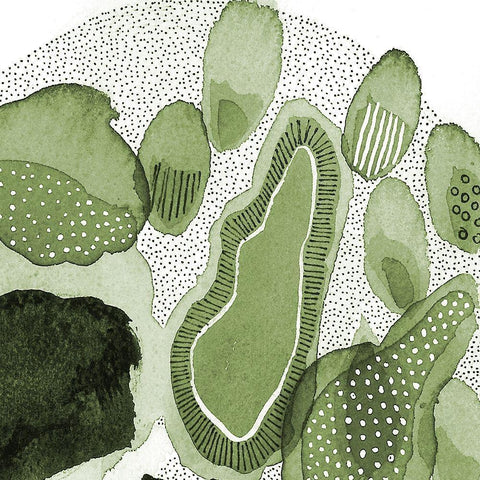 Close Evolutions 2 Black Modern Wood Framed Art Print by Rupe, Kim