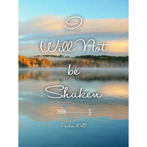 Not Be Shaken Black Modern Wood Framed Art Print with Double Matting by Colberg, Lisa