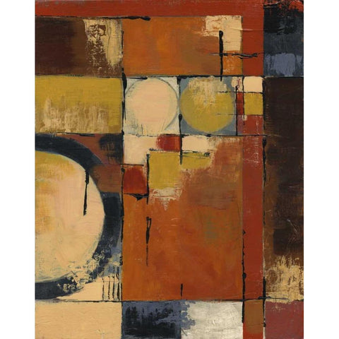 Jazz I Gold Ornate Wood Framed Art Print with Double Matting by Davey, Linda
