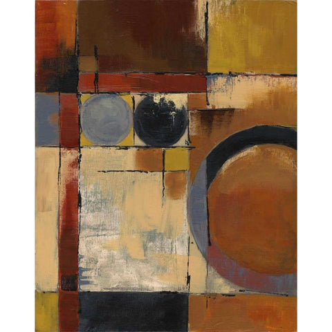 Jazz II White Modern Wood Framed Art Print by Davey, Linda