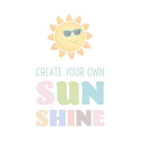 Create Your Own Sunshine v2 Gold Ornate Wood Framed Art Print with Double Matting by McFarland, Leslie