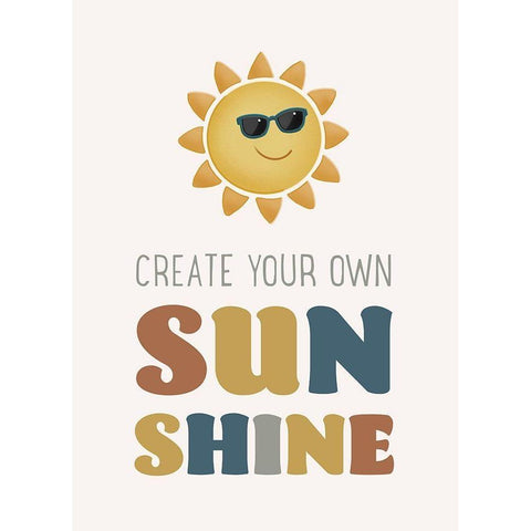 Create Your Own Sunshine v3 Gold Ornate Wood Framed Art Print with Double Matting by McFarland, Leslie