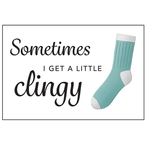 Clingy Black Modern Wood Framed Art Print by McFarland, Leslie