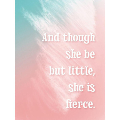 She Is Fierce Gold Ornate Wood Framed Art Print with Double Matting by McFarland, Leslie