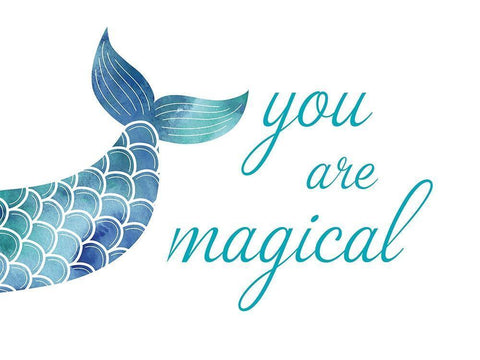 You Are Magical Black Ornate Wood Framed Art Print with Double Matting by McFarland, Leslie