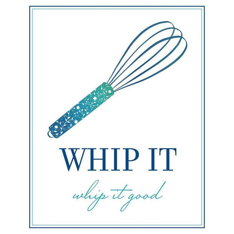 Whip It Good White Modern Wood Framed Art Print by McFarland, Leslie