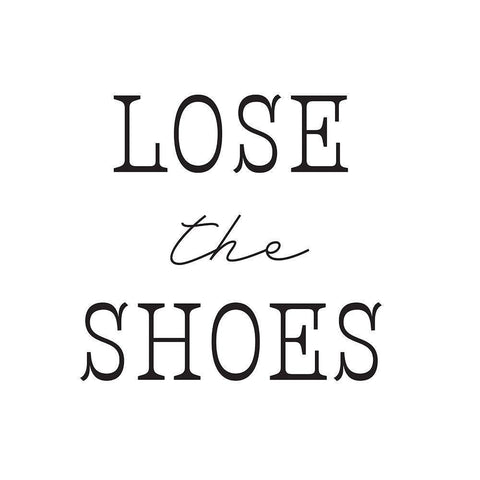 Lose The Shoes Gold Ornate Wood Framed Art Print with Double Matting by McFarland, Leslie