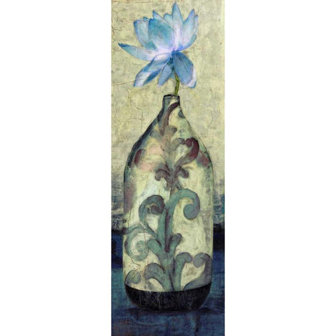 Flora Vase 1 White Modern Wood Framed Art Print by Hunter, Lucas