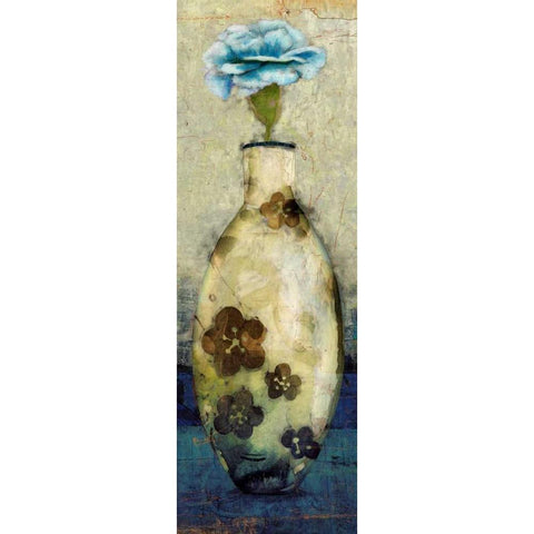 Flora Vase 2 White Modern Wood Framed Art Print by Hunter, Lucas