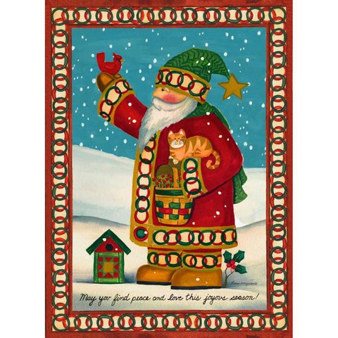 Snow Day White Modern Wood Framed Art Print by Korsgaden, Laurie