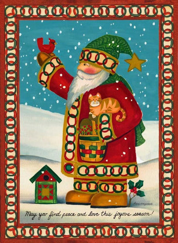 Snow Day White Modern Wood Framed Art Print with Double Matting by Korsgaden, Laurie