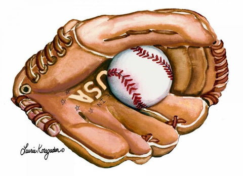 Catch Them All White Modern Wood Framed Art Print with Double Matting by Korsgaden, Laurie