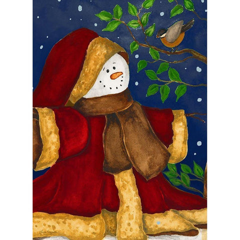 Holiday Evening Black Modern Wood Framed Art Print with Double Matting by Korsgaden, Laurie