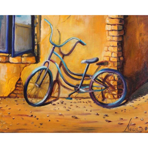 Bicycle 1 Black Modern Wood Framed Art Print with Double Matting by Colberg, Lisa