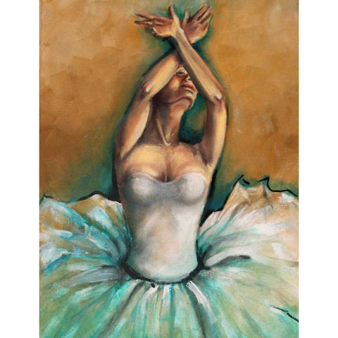 Ballet 1 Black Modern Wood Framed Art Print by Colberg, Lisa