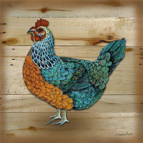 Henrietta Wood 1 White Modern Wood Framed Art Print by Rossi, Lorraine