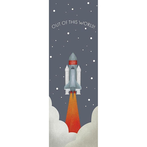 Out Of This World White Modern Wood Framed Art Print by Straatsma, Leah