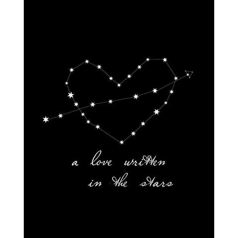 A Love Written White Modern Wood Framed Art Print by Straatsma, Leah