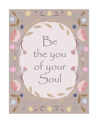 Soul Border White Modern Wood Framed Art Print with Double Matting by Straatsma, Leah