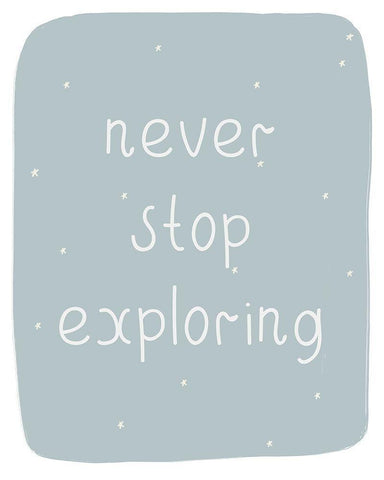 Never Stop Exploring Black Ornate Wood Framed Art Print with Double Matting by Straatsma, Leah