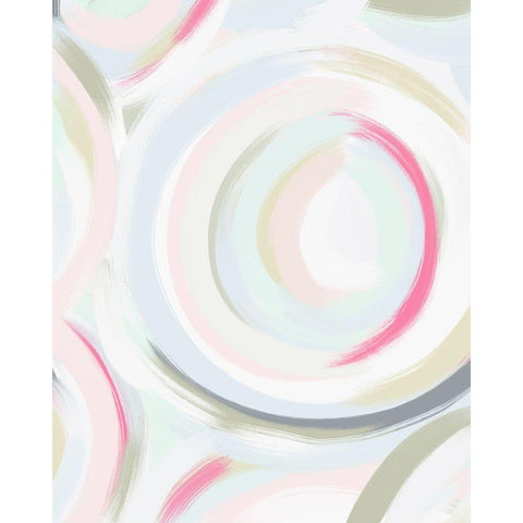 Abstract Pinky 1 Black Modern Wood Framed Art Print with Double Matting by Straatsma, Leah