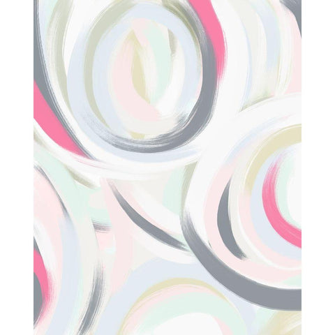 Abstract Pinky 3 White Modern Wood Framed Art Print by Straatsma, Leah