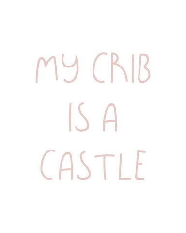 My Crib is a Castle Black Ornate Wood Framed Art Print with Double Matting by Straatsma, Leah