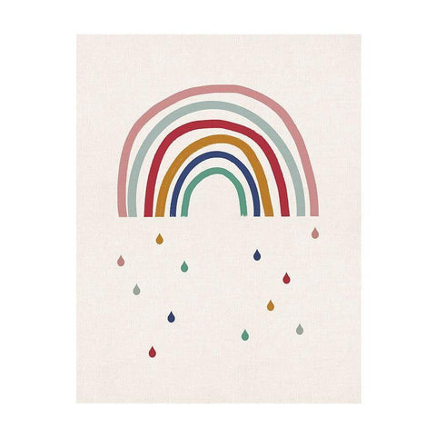 Crying Rainbow Black Modern Wood Framed Art Print with Double Matting by Straatsma, Leah