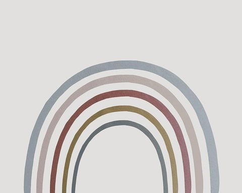 Rainbow Watercolor Black Ornate Wood Framed Art Print with Double Matting by Straatsma, Leah