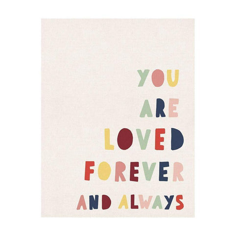 You Are Loved White Modern Wood Framed Art Print by Straatsma, Leah